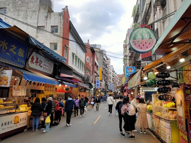 台湾　淡水老街