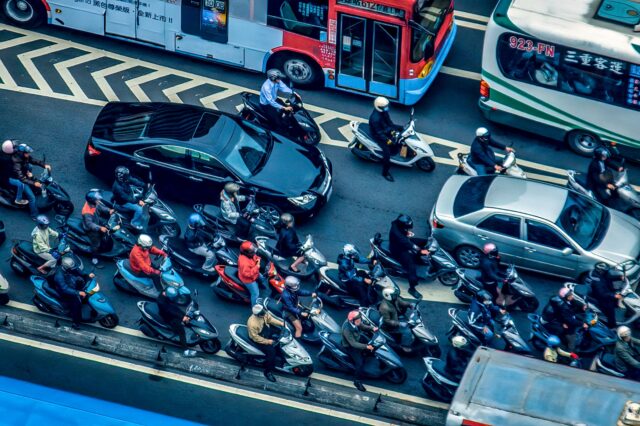 台湾 道路 スクーター